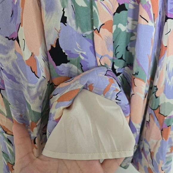 Lulus Tied Back To You Lavender Multi Floral Print Mini Shift Dress Size XS - Picture 6 of 10
